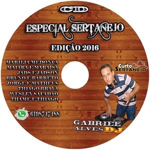 CD ESPECIAL SERTANEJO EDICAO 2016 DJ GABRIEL ALVE...